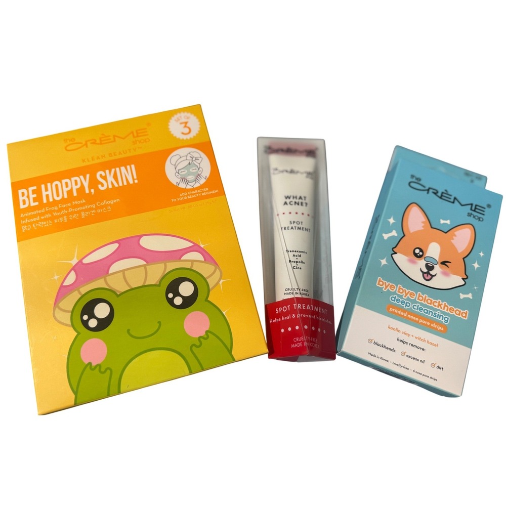 The‎ Crème Shop Acne Care Mixed Lot Masks Spot Treatment Nose Strips NWT Sealed